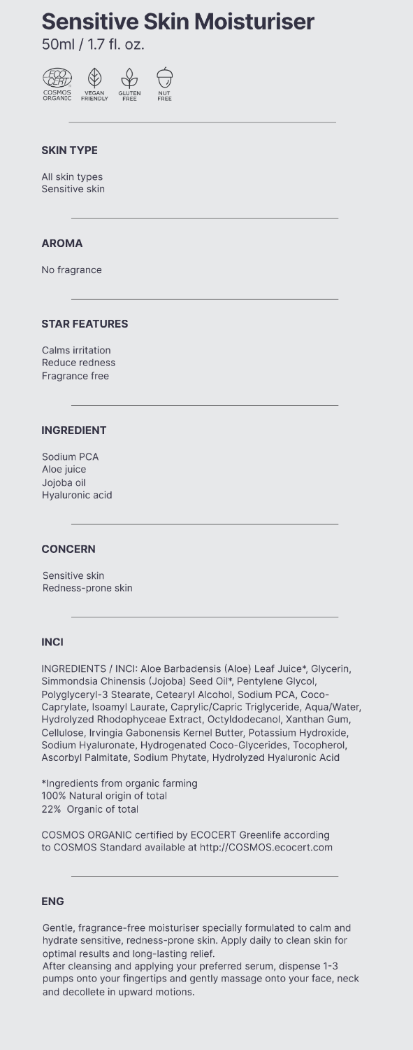 Sensitive Skin Moisturizer