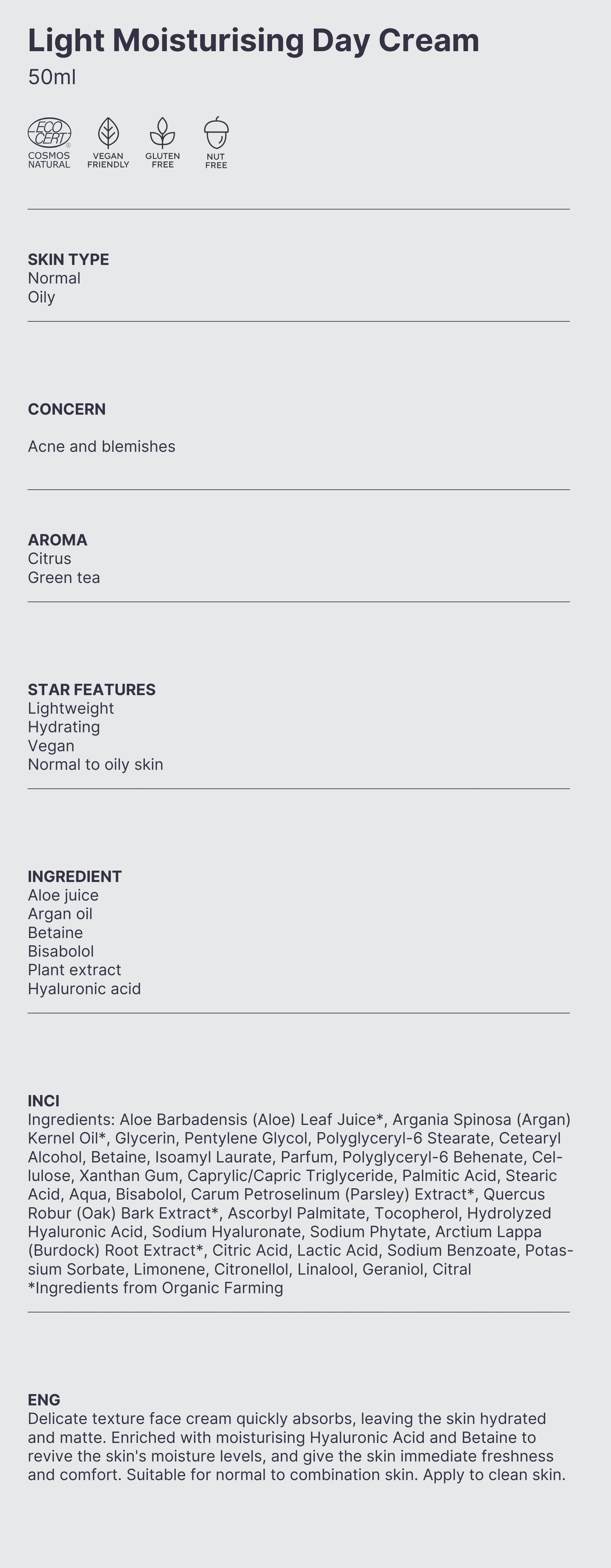 Light Moisturising Day Cream